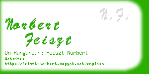 norbert feiszt business card